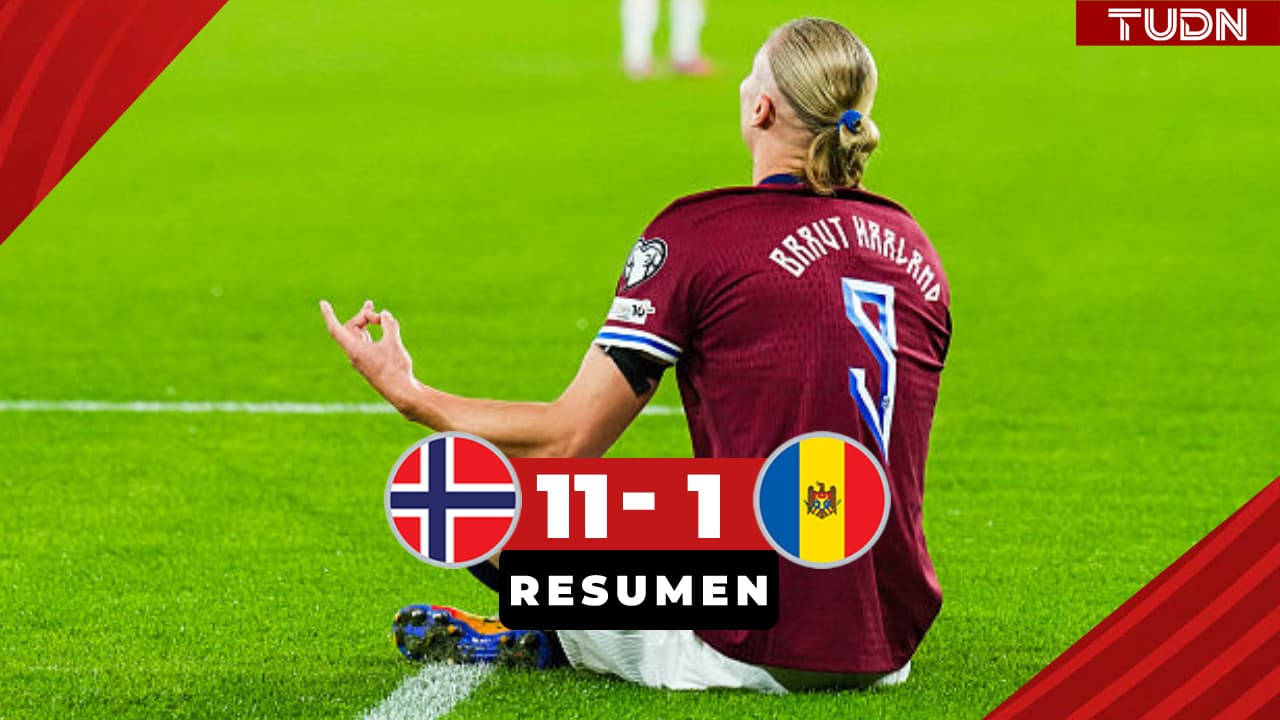 Resumen | Manita de Haaland en goleada de Noruega rumbo al Mundial