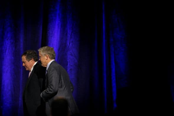 Ambos coaches fueron muy cordiales, se desearon suerte para el SUper Bowl KLIX Foto; (Mario Castillo).