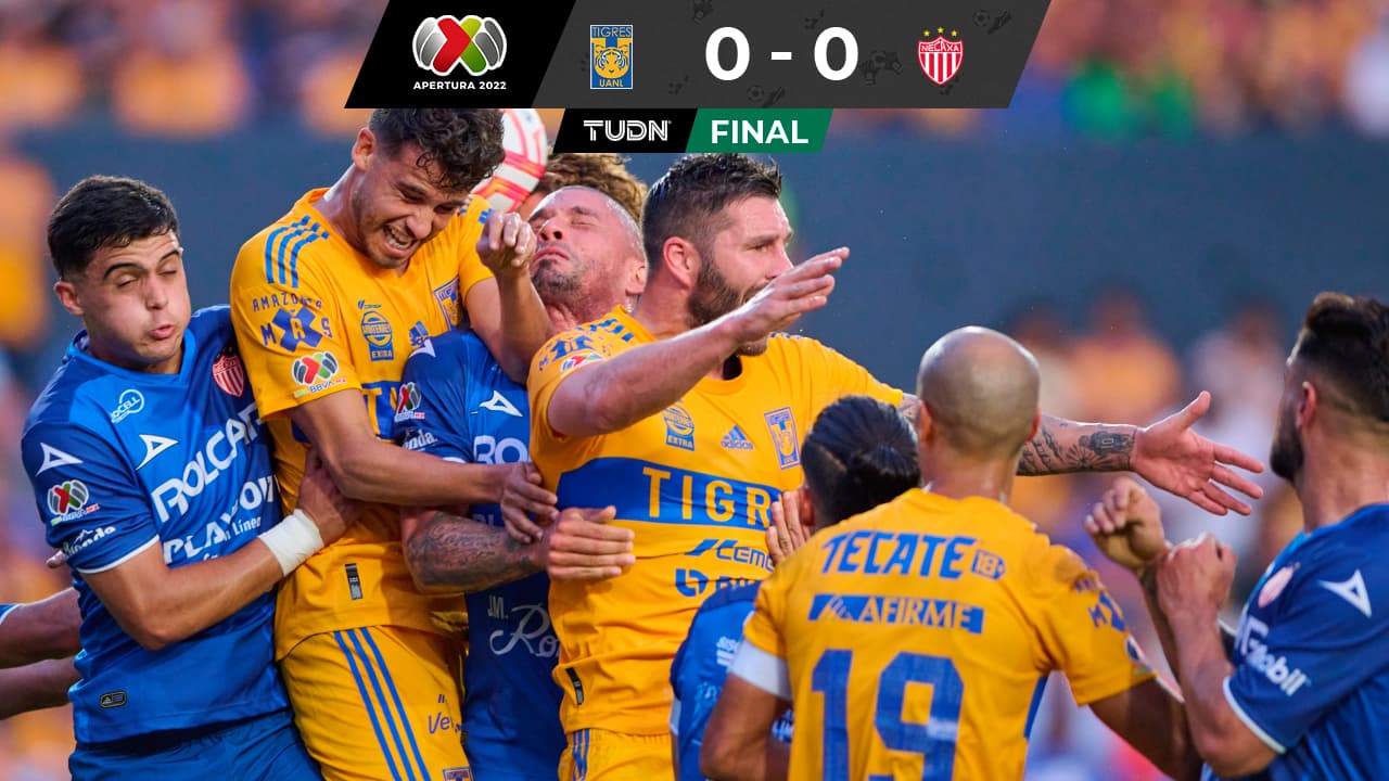 Tigres no puede ante Necaxa en el Volcán y cae al cuarto lugar de la tabla 