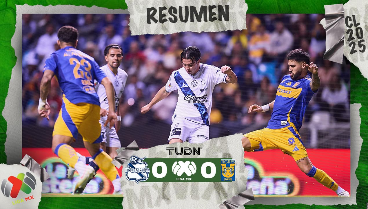 Resumen | Puebla y Tigres no logran anotar y empatan sin goles