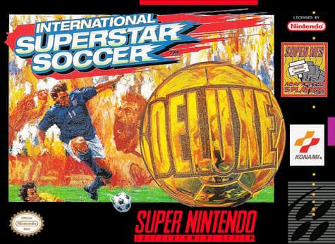 <b>6. International Superstar Soccer Delux (1996): </b>la primera publicación de Konami en el fútbol con gran repercusión. Baggio, Valderrama, Maradona, entre otros jugadores, eran reconocibles aunque no tuviesen la licencia de sus nombres. Además, contaba con comentarios y narración. En latinoamérica, hubo ediciones piratas de fútbol peruano, colombiano, argentino, entre otros, lo que lo hacía más atractivo.