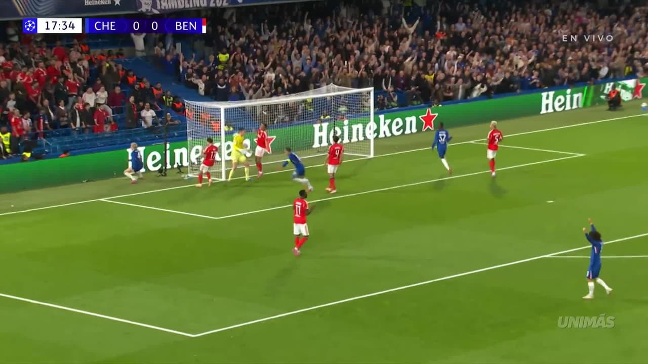 ¡Infame autogol del Benfica! Gol de Chelsea con este error en defensa