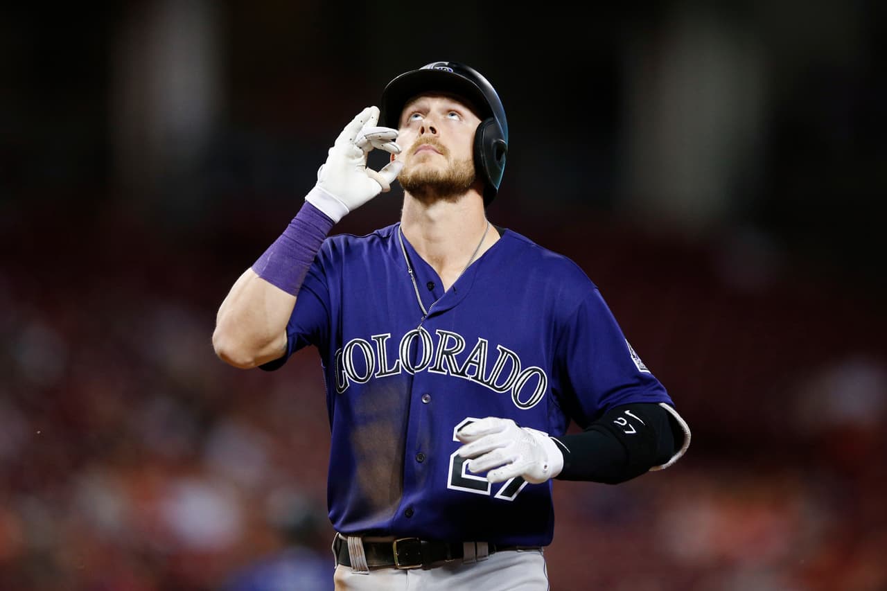 Trevor Story disparó un jonrón