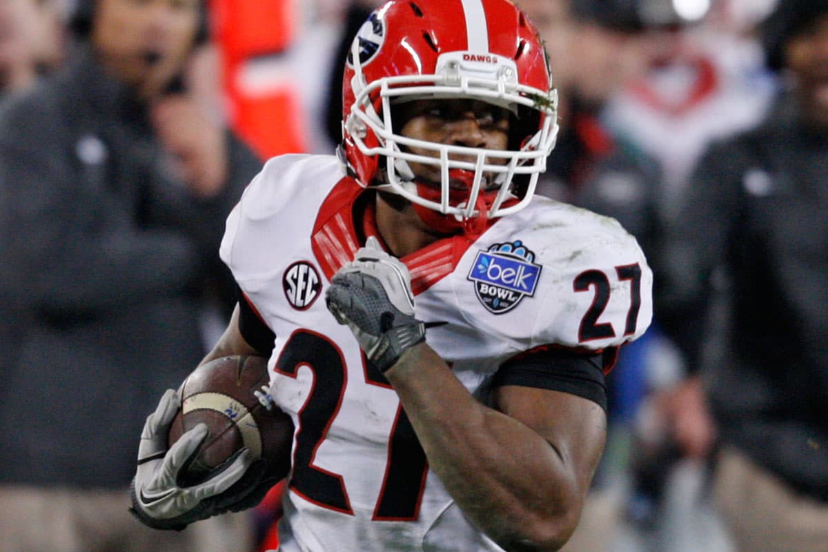 13. GEORGIA ¿Por qué el rango?: Con el mejor cuerpo de apoyadores en al SEC liderando la defensa y un “camión" como corredor en Nick Chubb, el optimismo en la Nación Bulldog es alta (Foto: NFL).