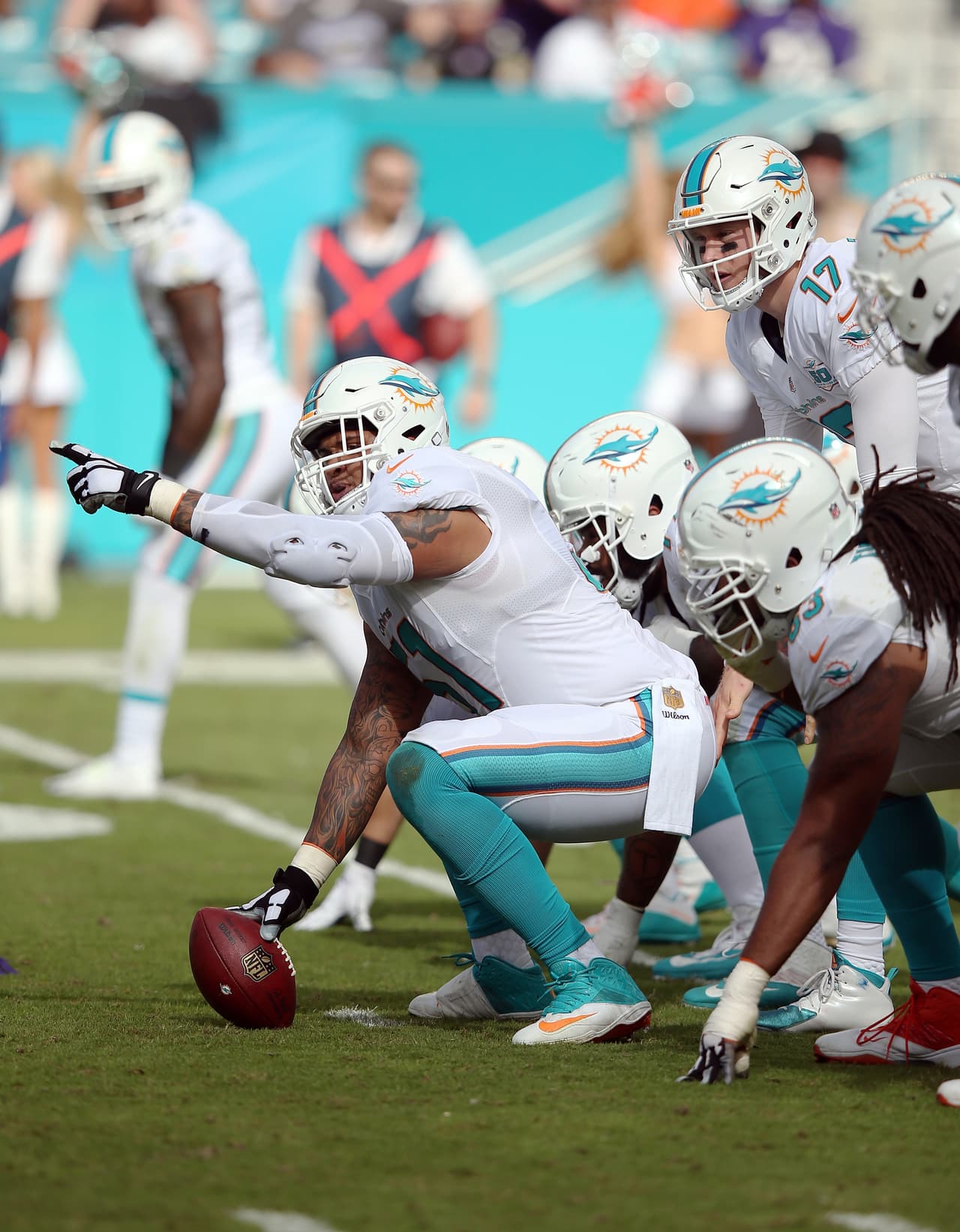 C Mike Pouncey - Miami Dolphins. Tres veces al Pro Bowl.