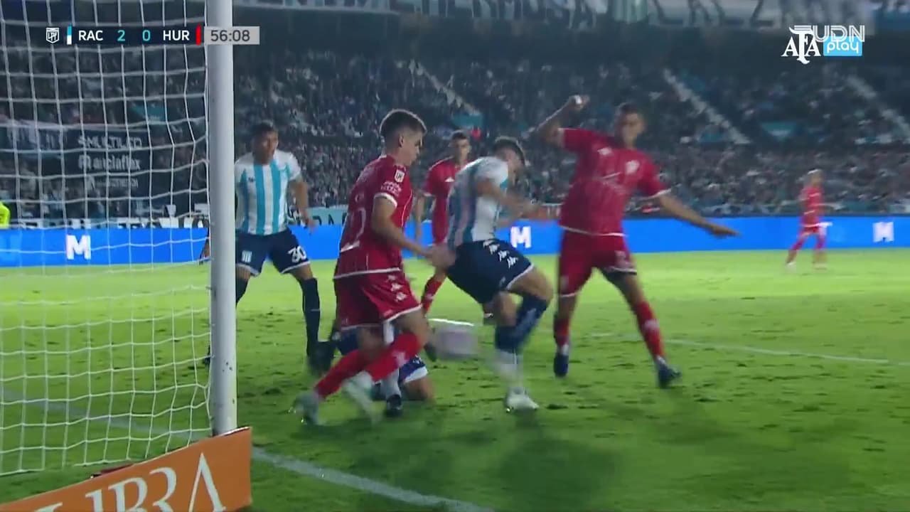 ¡Taconazo y gol! Hauche resuelve de espaldas el 2-0 Racing Club vs Huracán