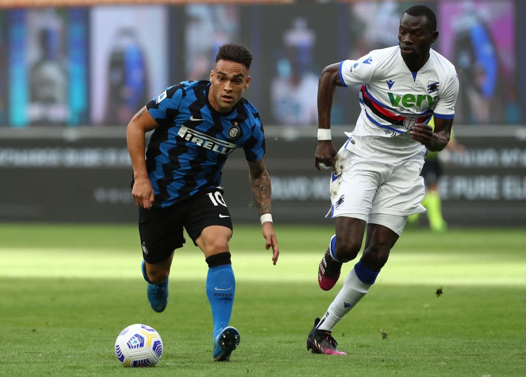 Roberto Gagliardini, Alexis Sánchez, Andrea Pinamonti y Lautaro Martínez son los encargados de anotar en la goleada 5-1 sobre la Sampdoria.