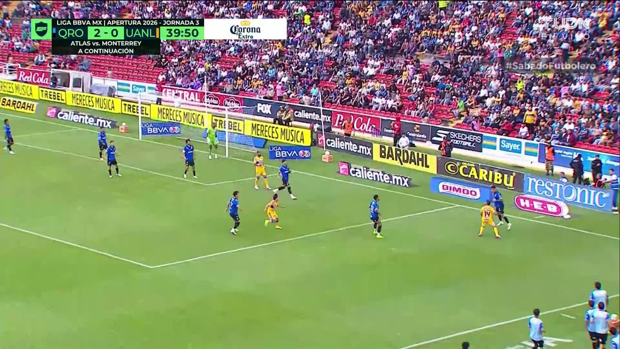 ¡GOL!  anota para Tigres. Rodrigo Aguirre