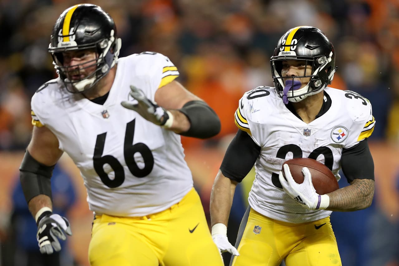 Sin la sombra de Le'Veon Bell se espera cargue en sus hombros a los Steelers por vía terrestre