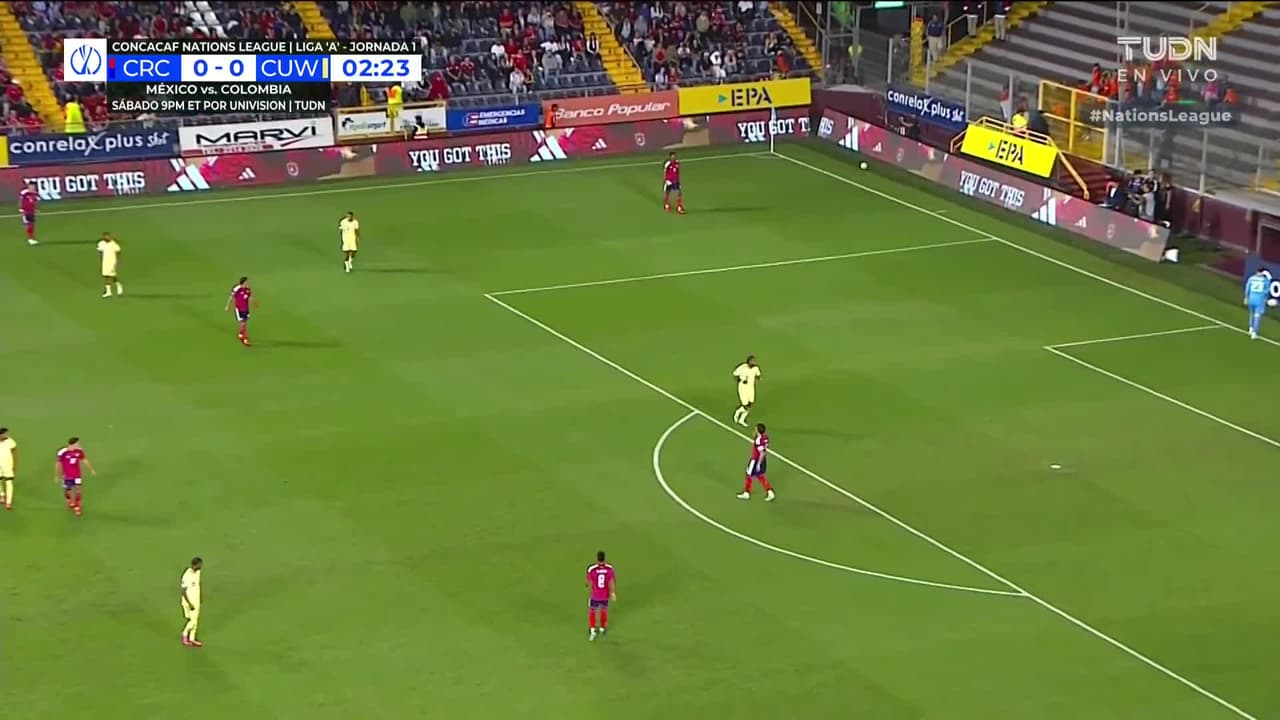 ¡GOL!  anota para Costa Rica. Orlando Sinclair