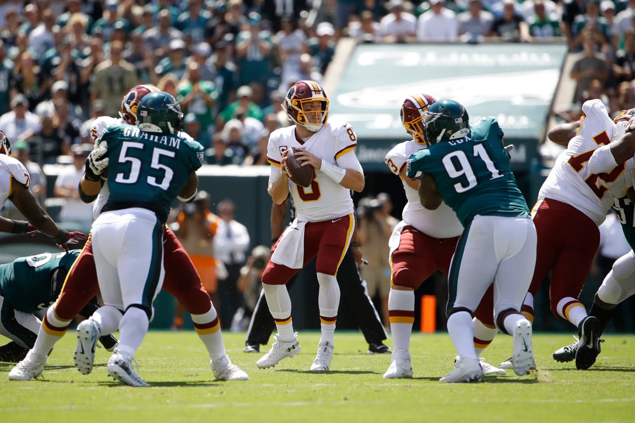 Case Keenum #8 de Washington Redskins.