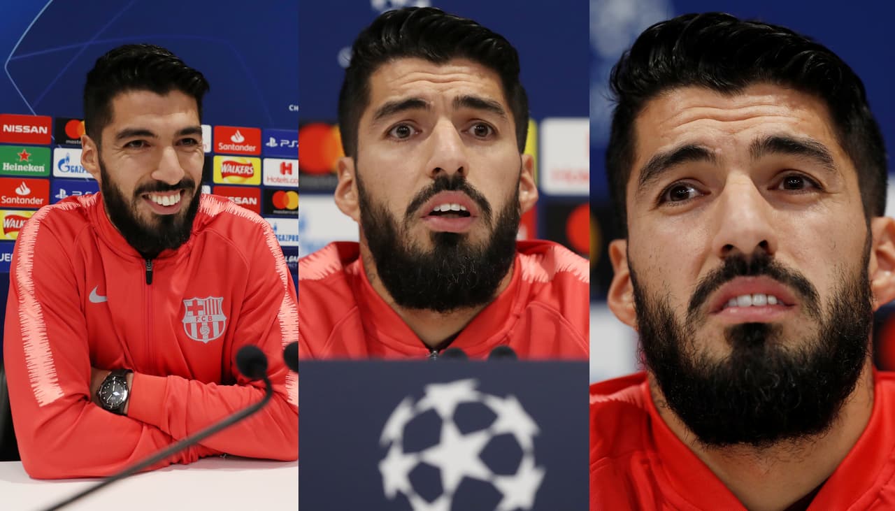 El uruguayo Luis Suárez vuelve al estadio de Anfield, donde brilló en el pasado, para enfrentar con Barcelona a Liverpool en Champions. En la previa, dejó ver su nueva faceta en múltiples reacciones.