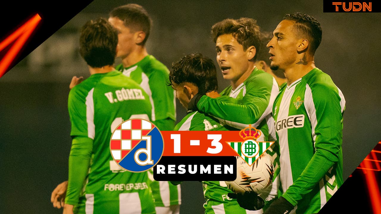 Resumen | Betis aprovecha errores del Dinamo y arrasa con un 1-3 contundente en Zagreb
