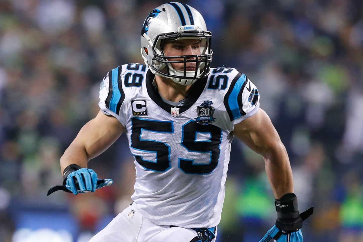 #7 Luke Kuechly, linebacker interior, Carolina Panthers