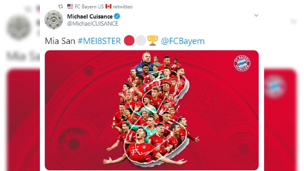 Bayern Munich llegó a 30 títulos de Bundesliga y las reacciones y festejos en redes sociales no se hacen esperar.