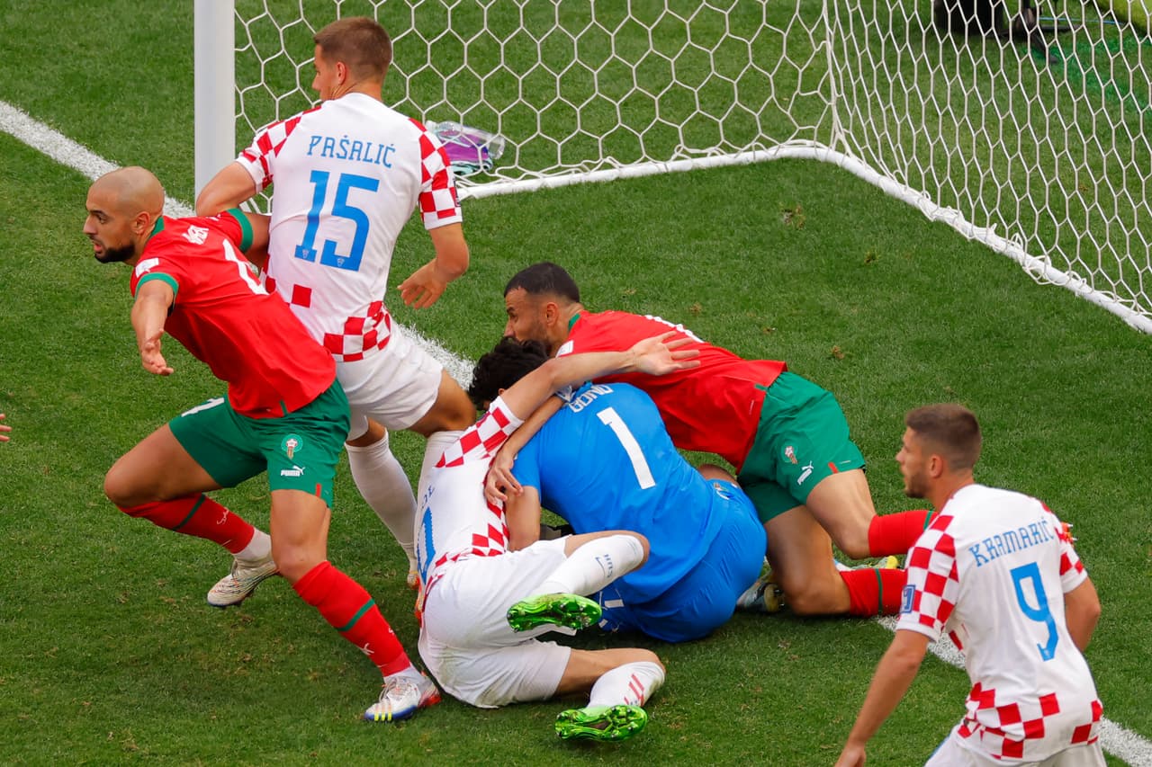 Marruecos y Croacia quedaron a deber los goles en su primer partido en el Mundial Qatar 2022 disputado en el Estadio Al Bayt.