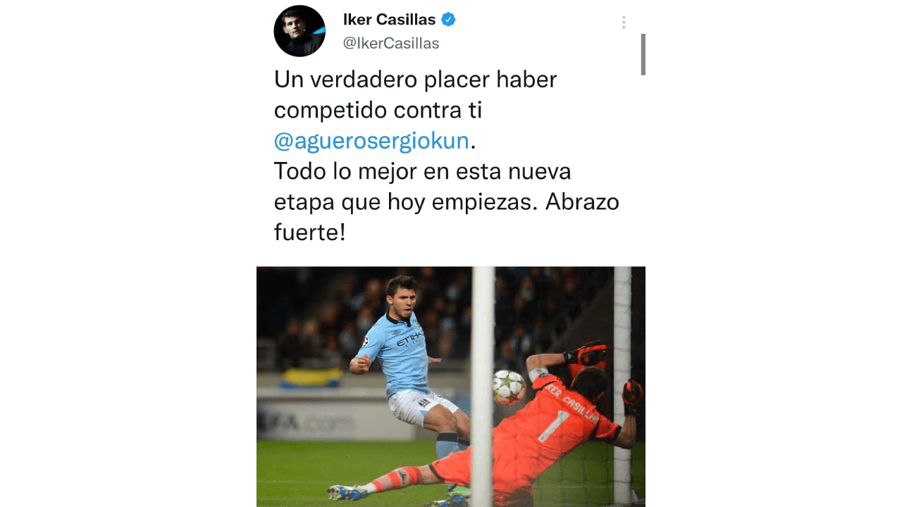 El mundo del futbol se despide de un grande, Sergio 'Kun' Agüero anunció su retiro de las canchas por problemas cardiacos, lo cual causó reacciones en redes. Compañeros de cancha, equipos y fanáticos, le dedicaron palabras, imágenes y videos por su gran trayectoria, su talento y, sobre todo, por su calidad. humana, ¡hasta luego, Kun!