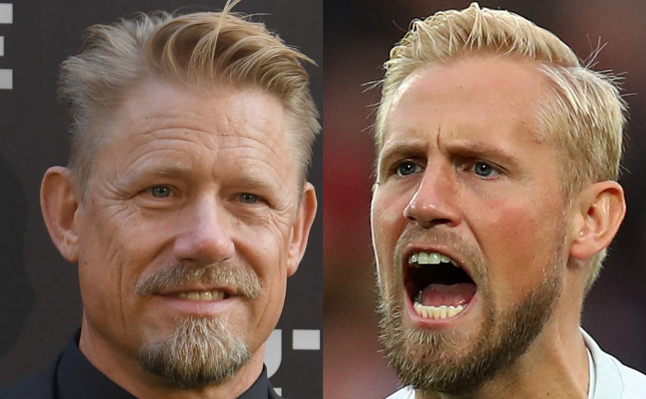 Peter y Kasper Schmeichel han defendido la portería de Dinamarca con grandes actuaciones.