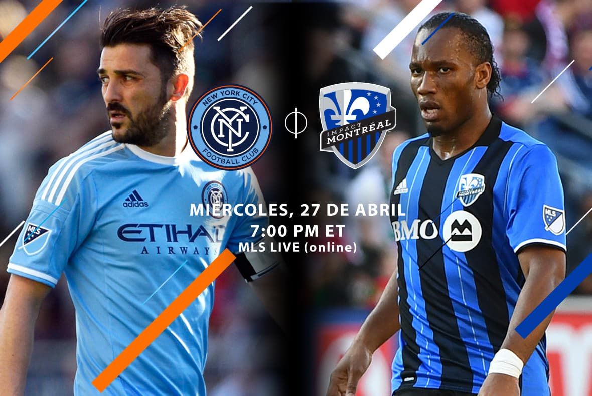 David Villa y Didier Drogba se enfrentan en acción de la Jornada 9 de MLS a mitad de semana