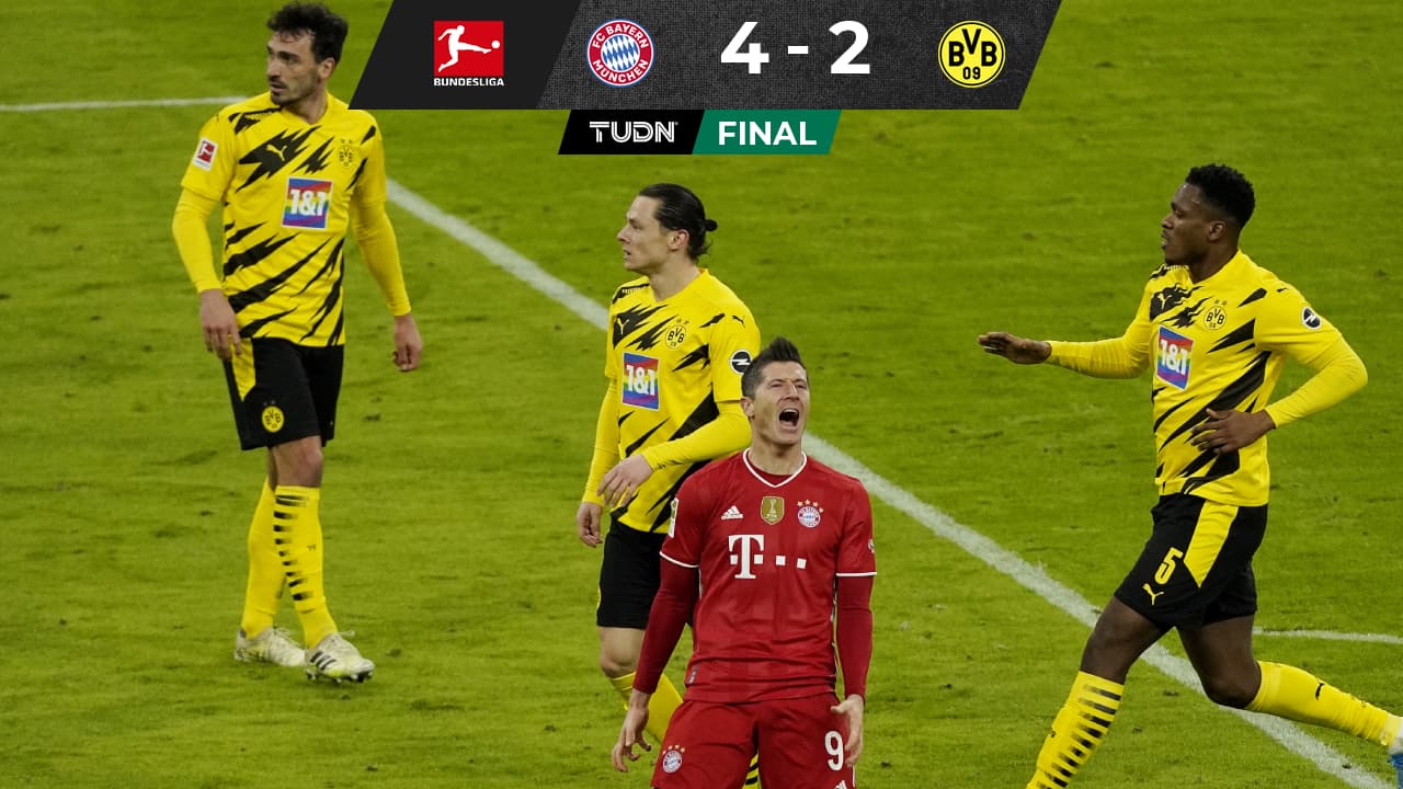 ¡Gran remontada! Lewandowski y Bayern frenan al Borussia de Haaland