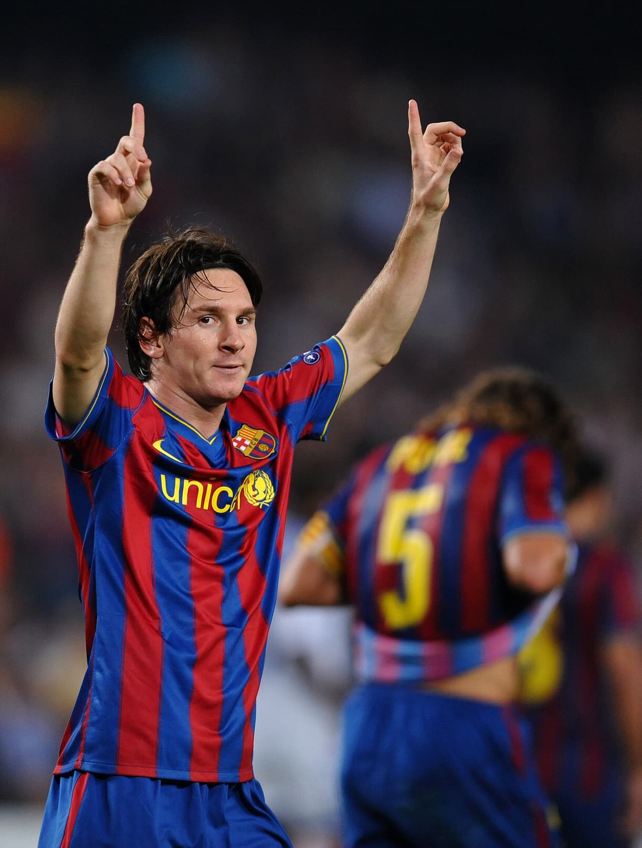 Temporada 2009/2010 - Lionel Messi (F.C. Barcelona) con 8 goles.