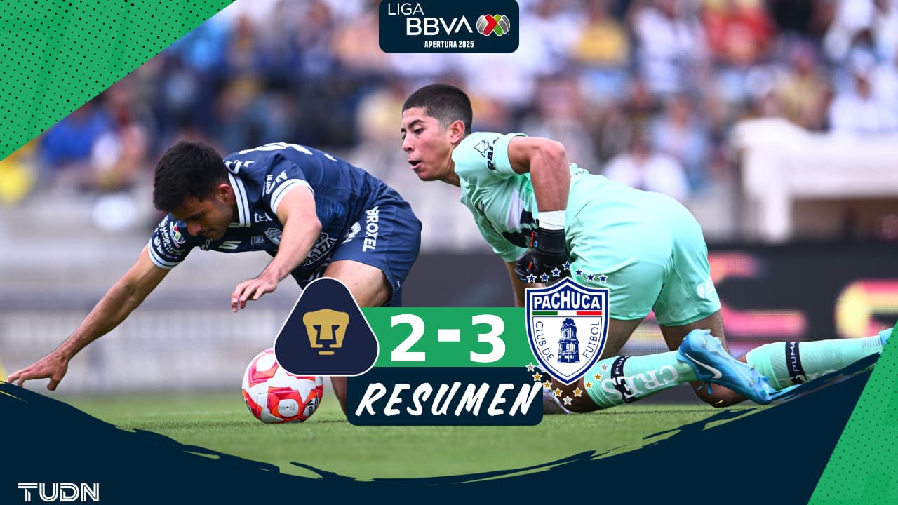 Resumen | Rodrigo Parra 'regala' goles en triunfo de Pachuca sobre Pumas
