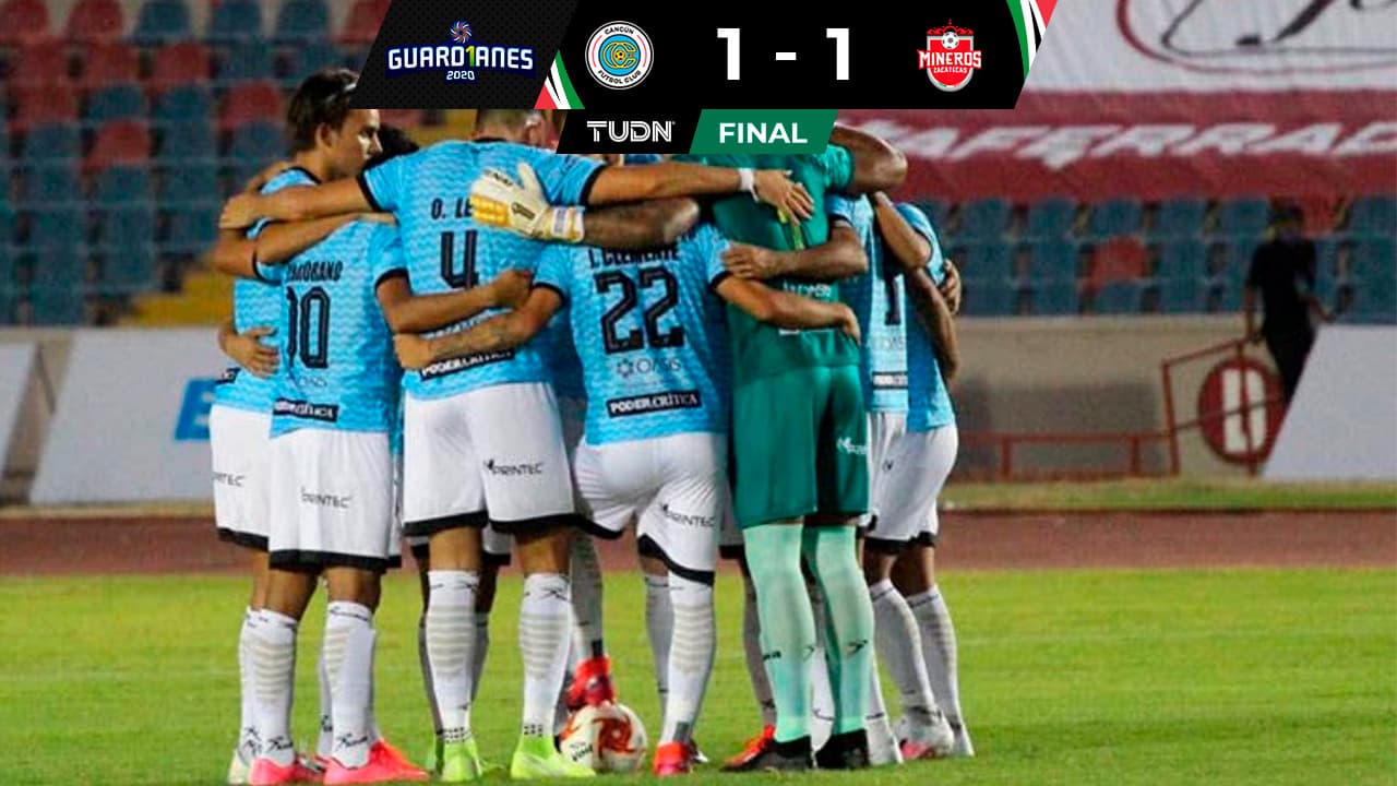 Rescata Mineros empate ante Cancún FC con un golazo
