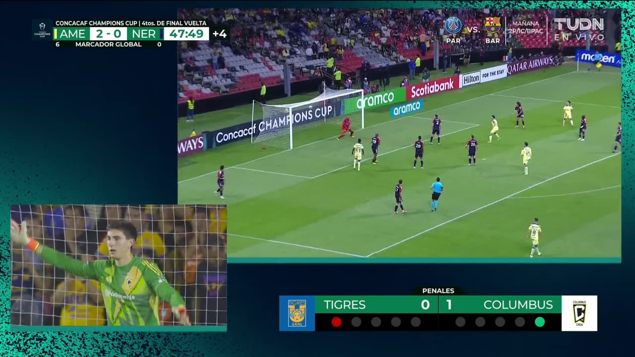 ¡GOL!  anota para América. Henry Martín