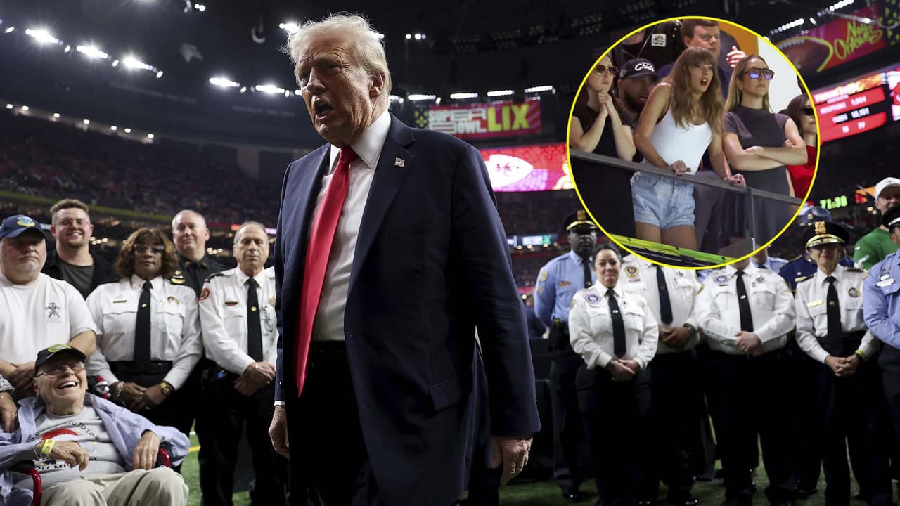 Trump se burla de Taylor Swift por abucheos en el Super Bowl 2025