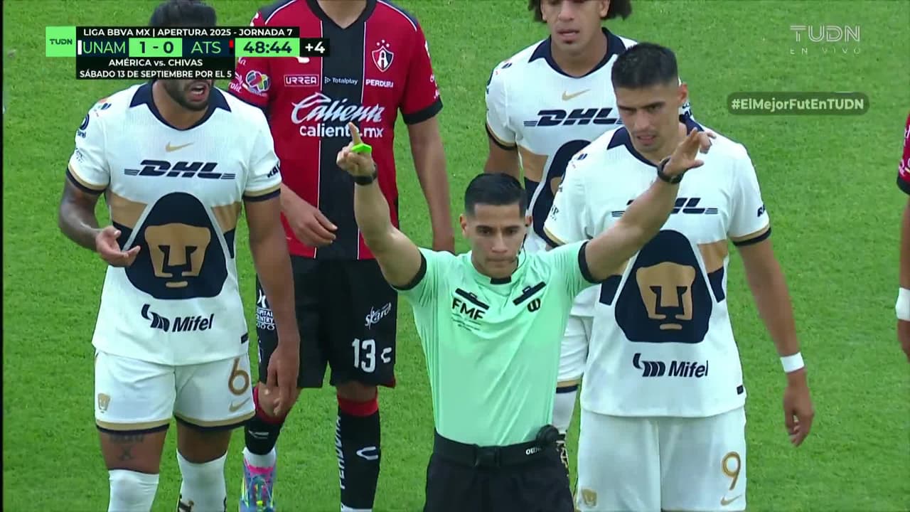 ¡Se desata la polémica! El VAR anula otro gol a Pumas frente al atlas