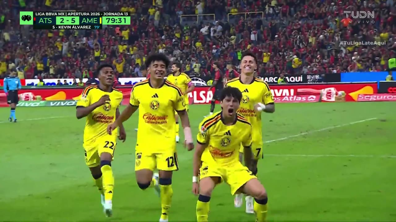 ¡Enfermo golazo de Kevin Álvarez! Le pegó con potencia sin nada que hacer para Camilo Vargas