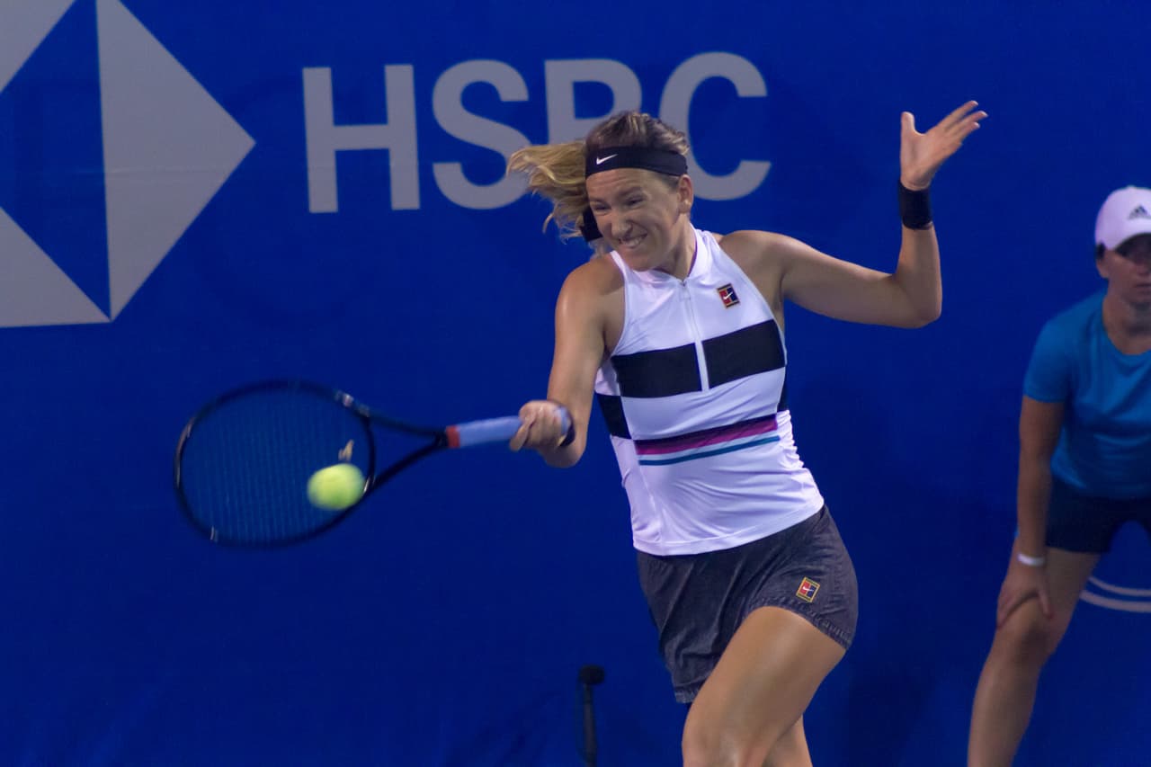 La bielorrusa Victoria Azarenka se presentó en el Grand Stand se enfrentó a la estadounidense Sofia Kenin, la quinta preclasificada del AMT 2019.
