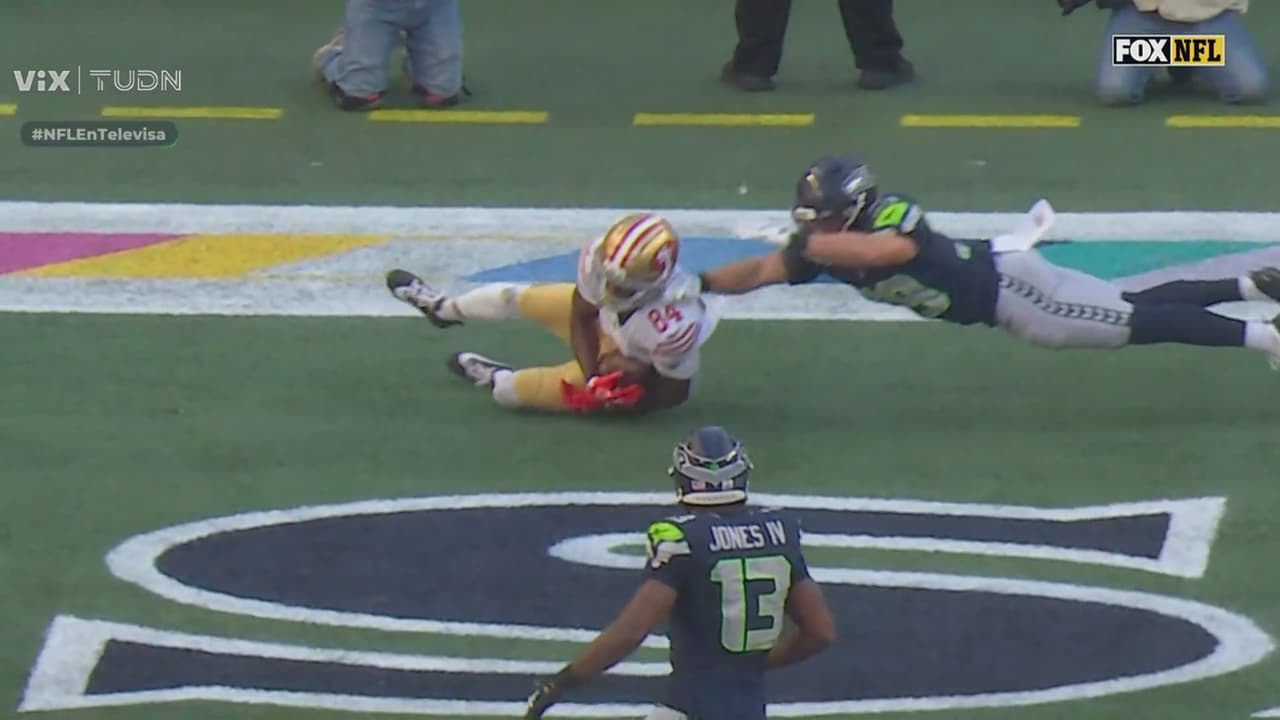 ¡Remontada! Touchdown de Purdy con Brooks para 49ers