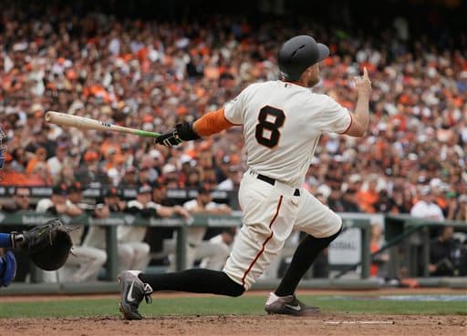 Pence suena grand slam y Gigantes aplastan a Dodgers