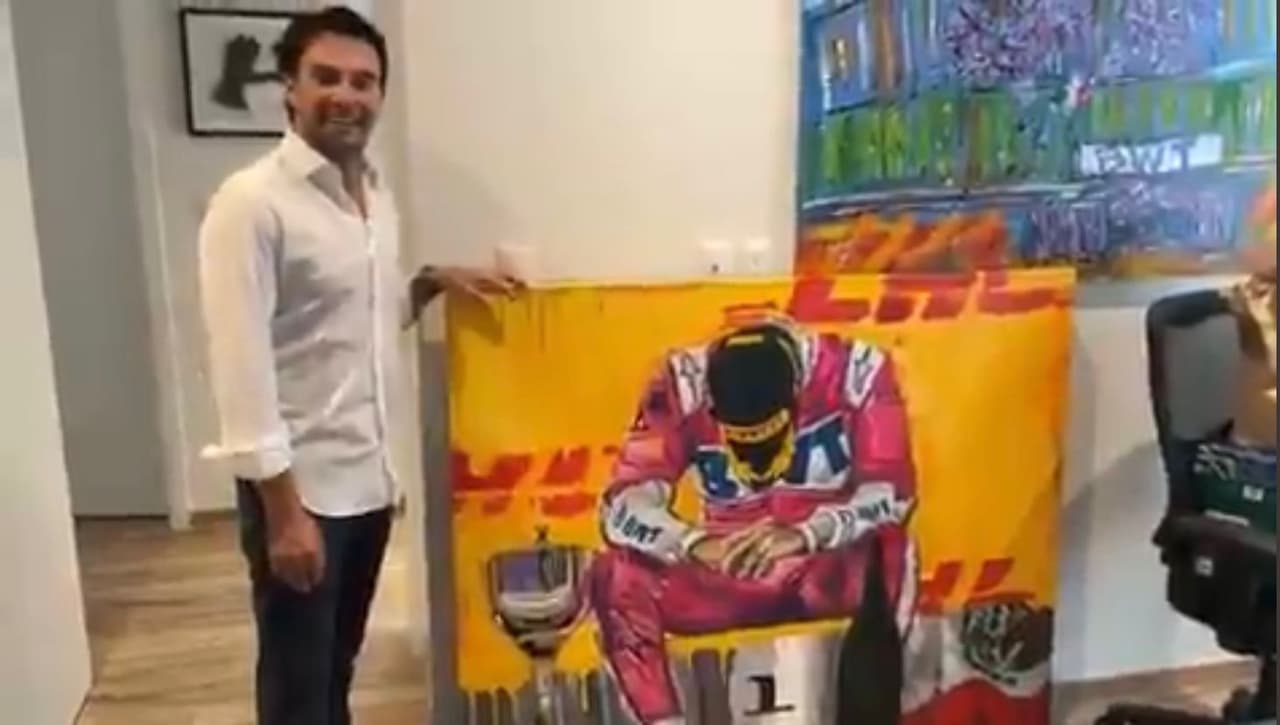 Checo Pérez tiene pieza que inmortaliza su victoria en F1