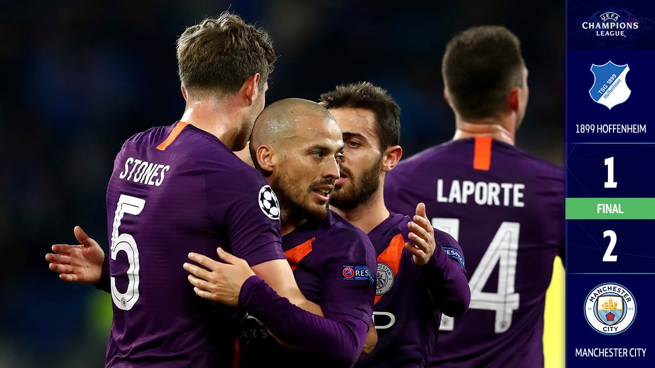 Manchester City saca un sufrido triunfo ante el Hoffenheim