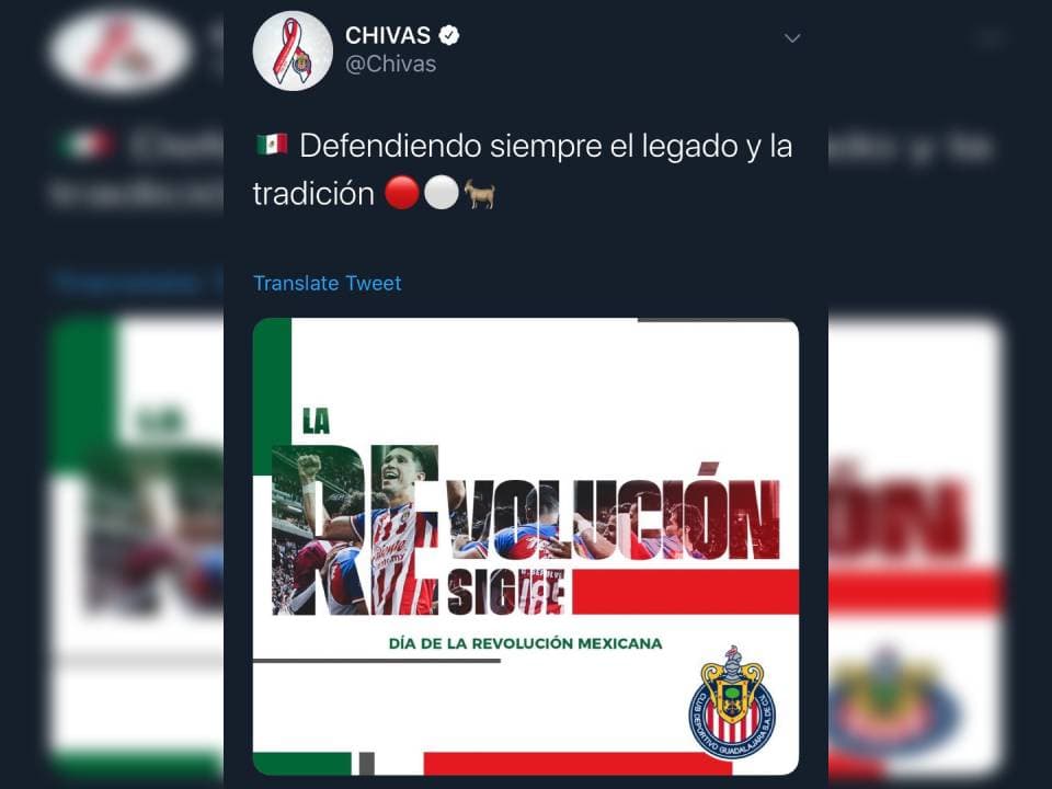 Principalmente clubes de la Liga MX se manifestaron en redes por el aniversario del inicio de la Revolución Mexicana.