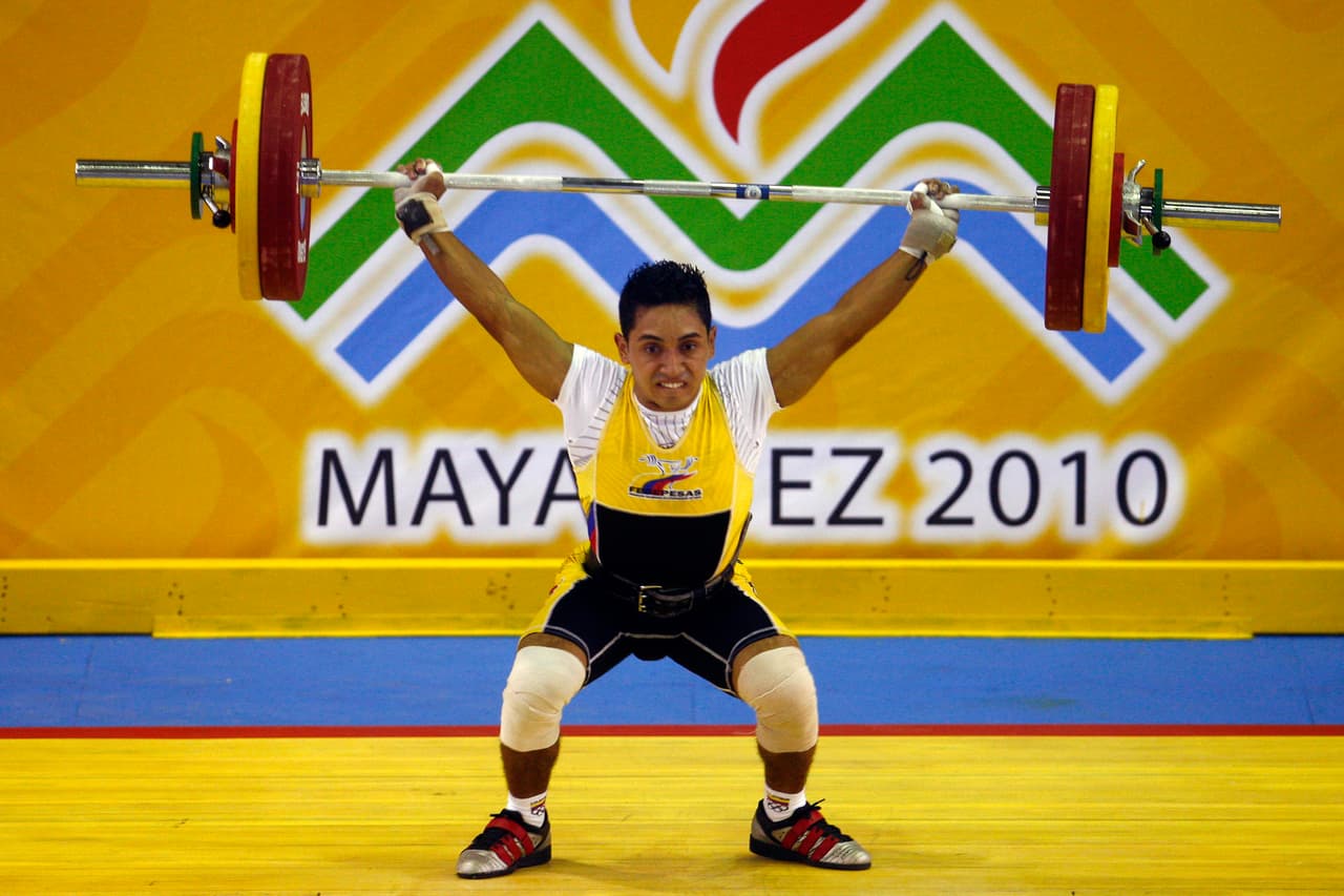 Colombia hizo el 1.2 en levantamiento de pesas masculino en 56 kilogramos, Habib De las Salas y Andrés Berna se llevaron oro y plata respectivamente, el dominicano Luis Brito se llevó el bronce