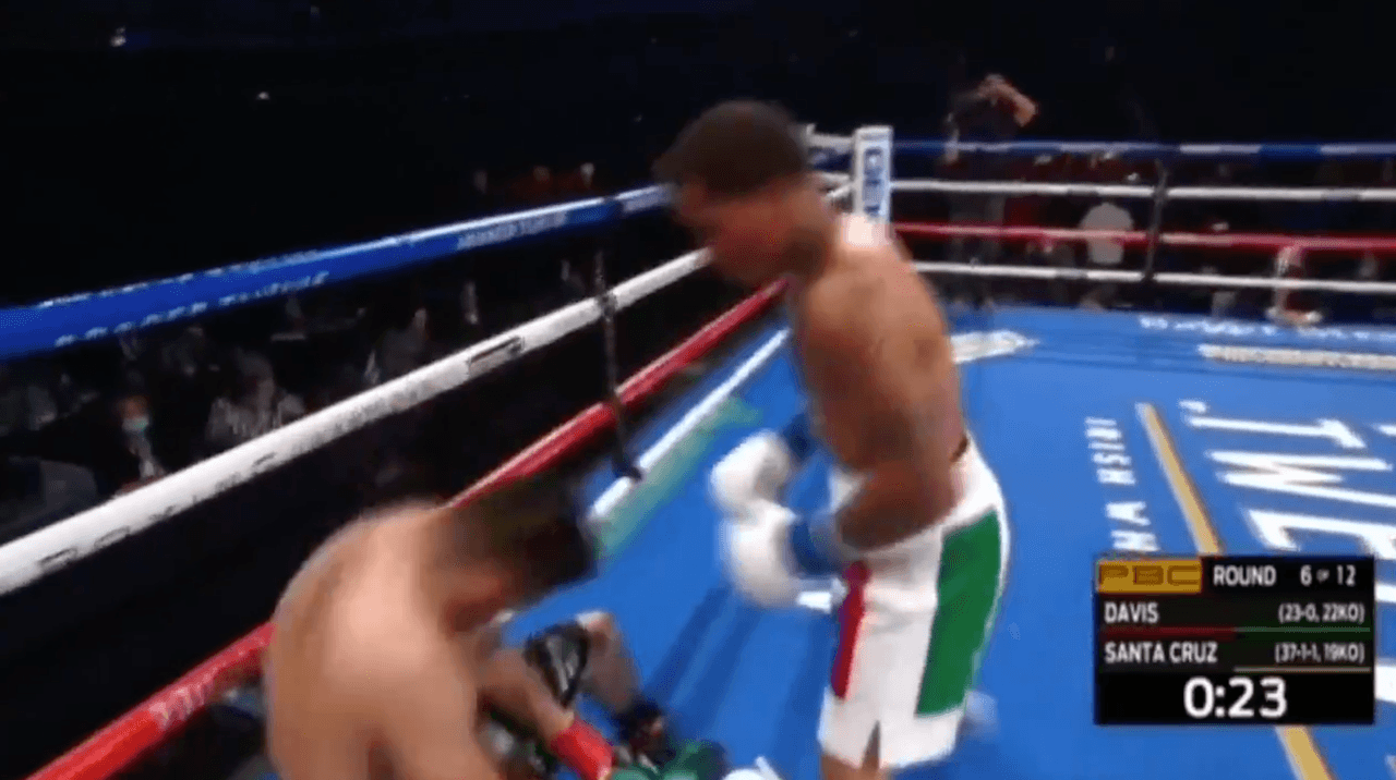 Las impactantes imágenes del uppercot que mandó a la lona al mexicano. | El nocaut del año le otorgó a Gervonta Davis el cinturón superpluma de la AMB, además de conservar su título del mismo organismo, pero en la categoría ligero.