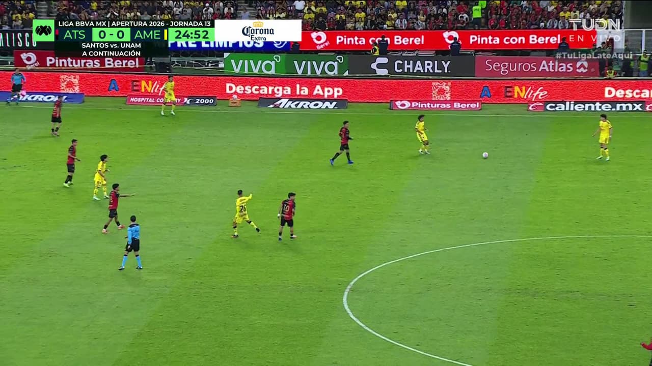 ¡GOL!  anota para América. Miguel Borja
