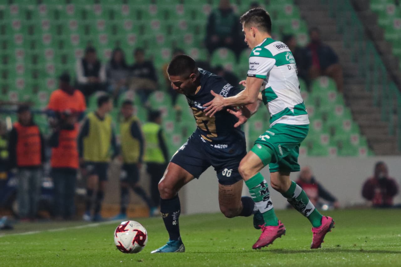 Aguirre (30’, 66’) y Rivero (49, 59’) anotaron para Santos. García Robledo (70’) y Malcorra (91’) descontaron por la vía penal.