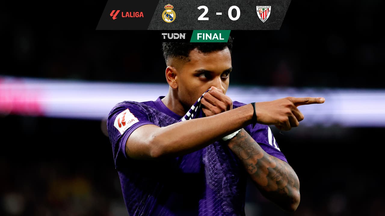 Real Madrid vence al Athletic con dos golazos de Rodrygo y advierte al City