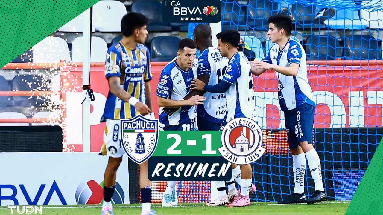 ¡Pachuca por fin vuelve a ganar! Tras seis juegos sin triunfo vence al San Luis