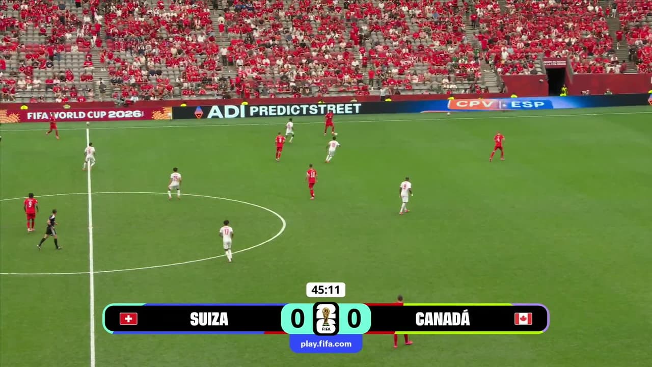 ¡GOL!  anota para Suiza. Rubén Vargas