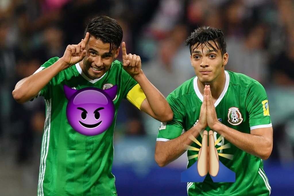 Jiménez comandó la remontada en Confederaciones ante Nueva Zelanda y con el 1-1 aprovechó para innovar con nuevos 'emojis'.