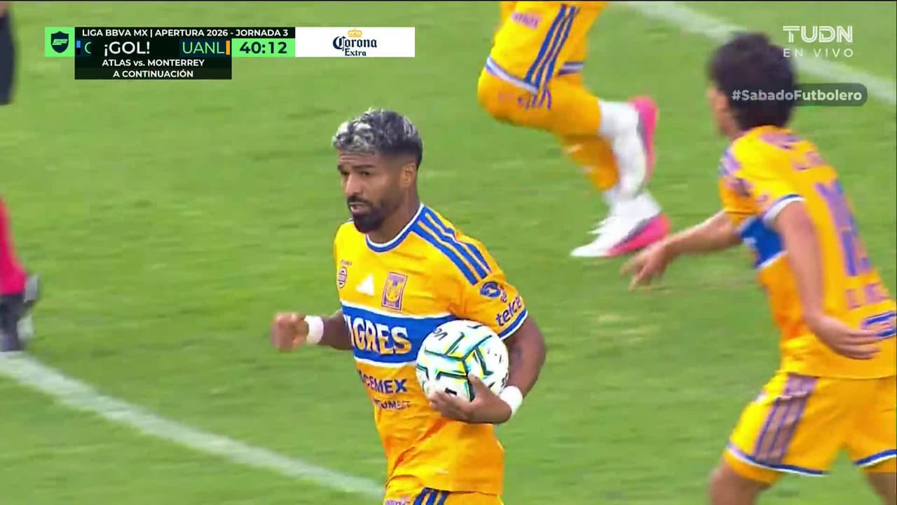 ¡Gol de Tigres! Búfalo Aguirre de cabeza acorta distancias en Querétaro