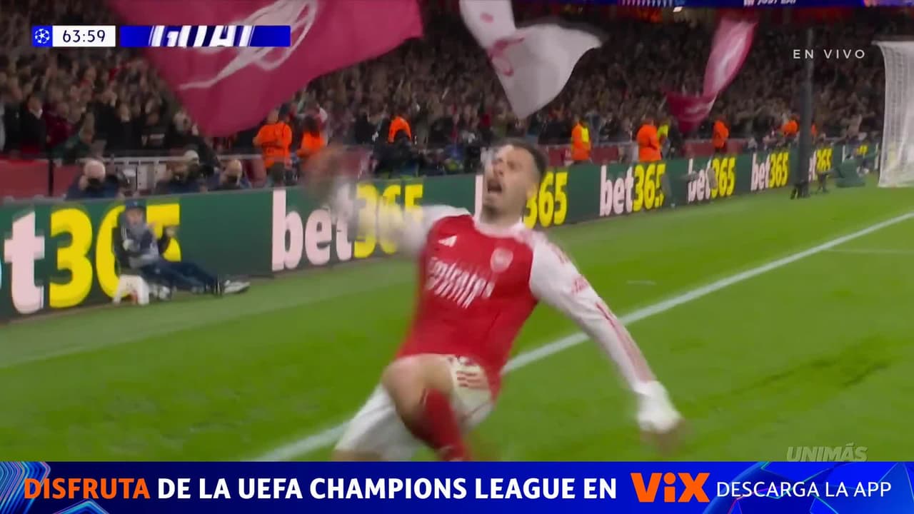 ¡Golazo de Martinelli! Ni Oblak pudo sacar este tiro para el 2-0 Gunner