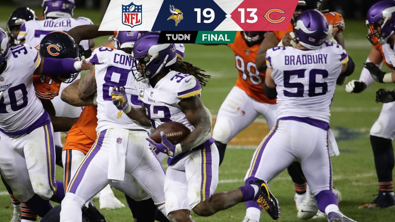Los Vikings vencen a los Bears y aún aspiran a jugar playoffs