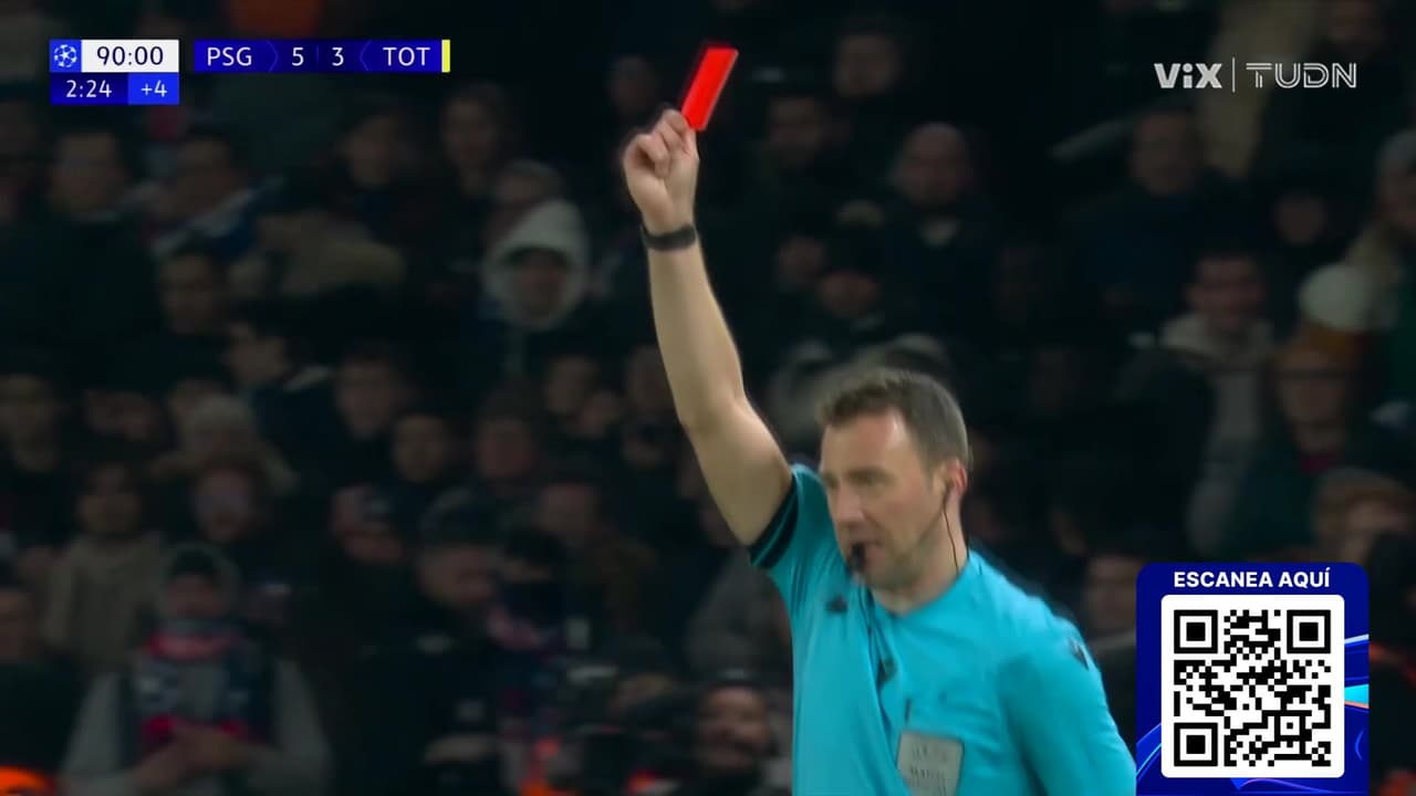 ¡Tarjeta roja para Lucas! Codazo sobre Simons y se va a los regaderas