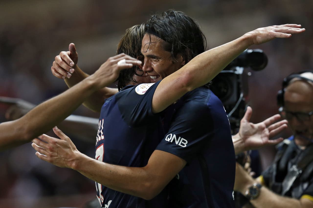 El uruguayo comandó la victoria del PSG sobre el Mónaco